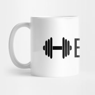 Heavy typographic logo design Mug